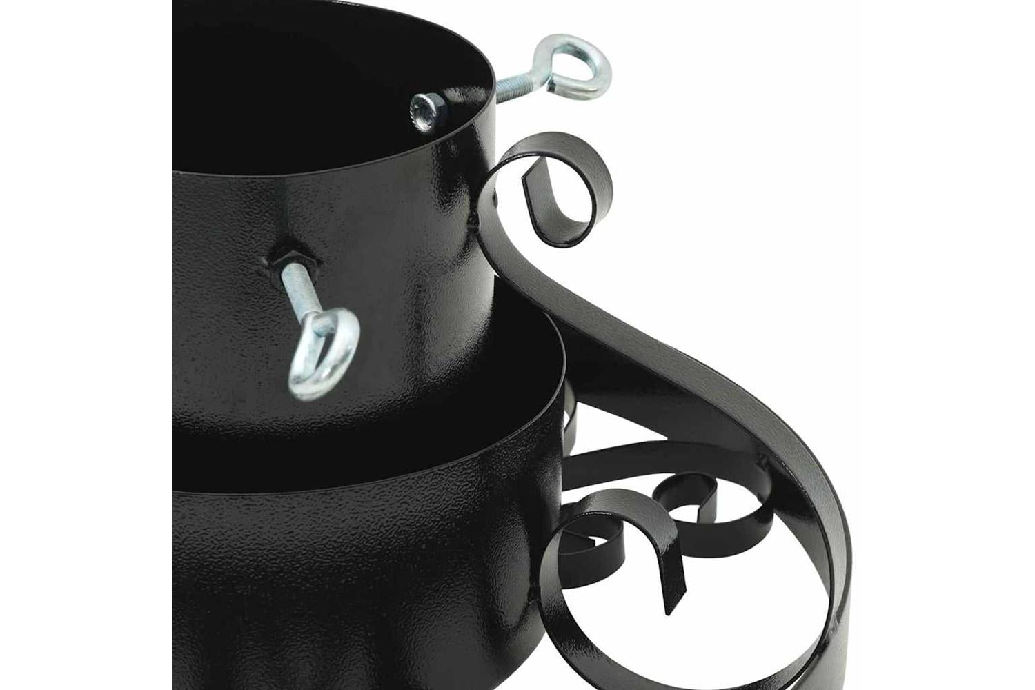 Vidaxl Christmas Tree Stand Black 40 X 40 X 21 Cm Steel-8