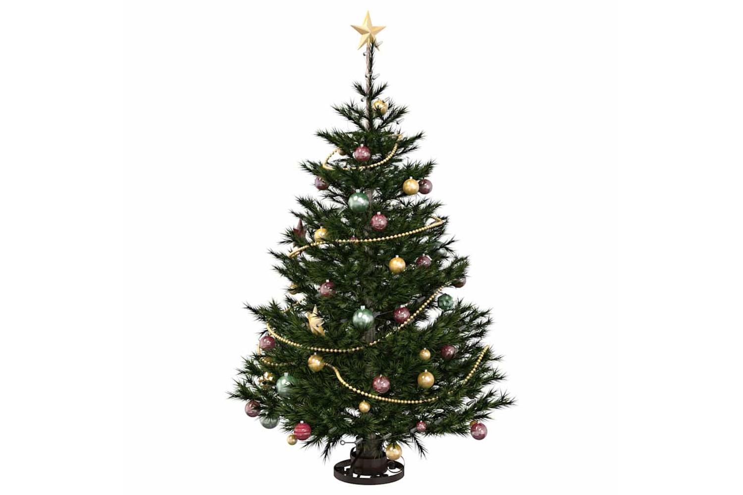 Vidaxl Christmas Tree Stand Antique Copper 40 X 40 X 205 Cm Steel-3