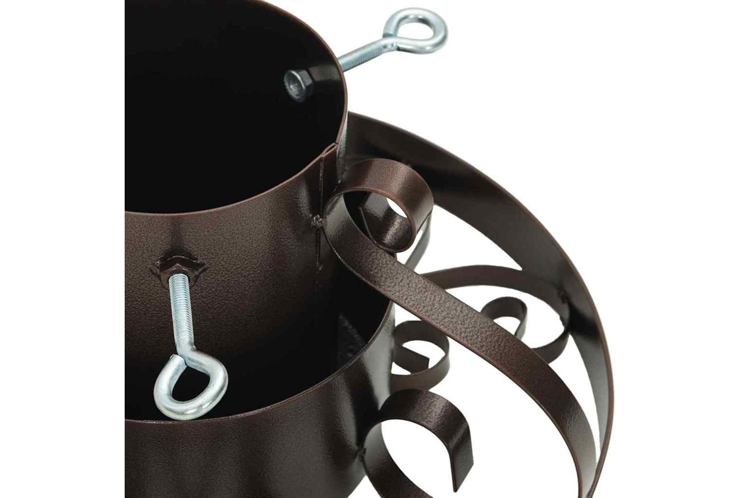 Vidaxl Christmas Tree Stand Antique Copper 40 X 40 X 205 Cm Steel-8