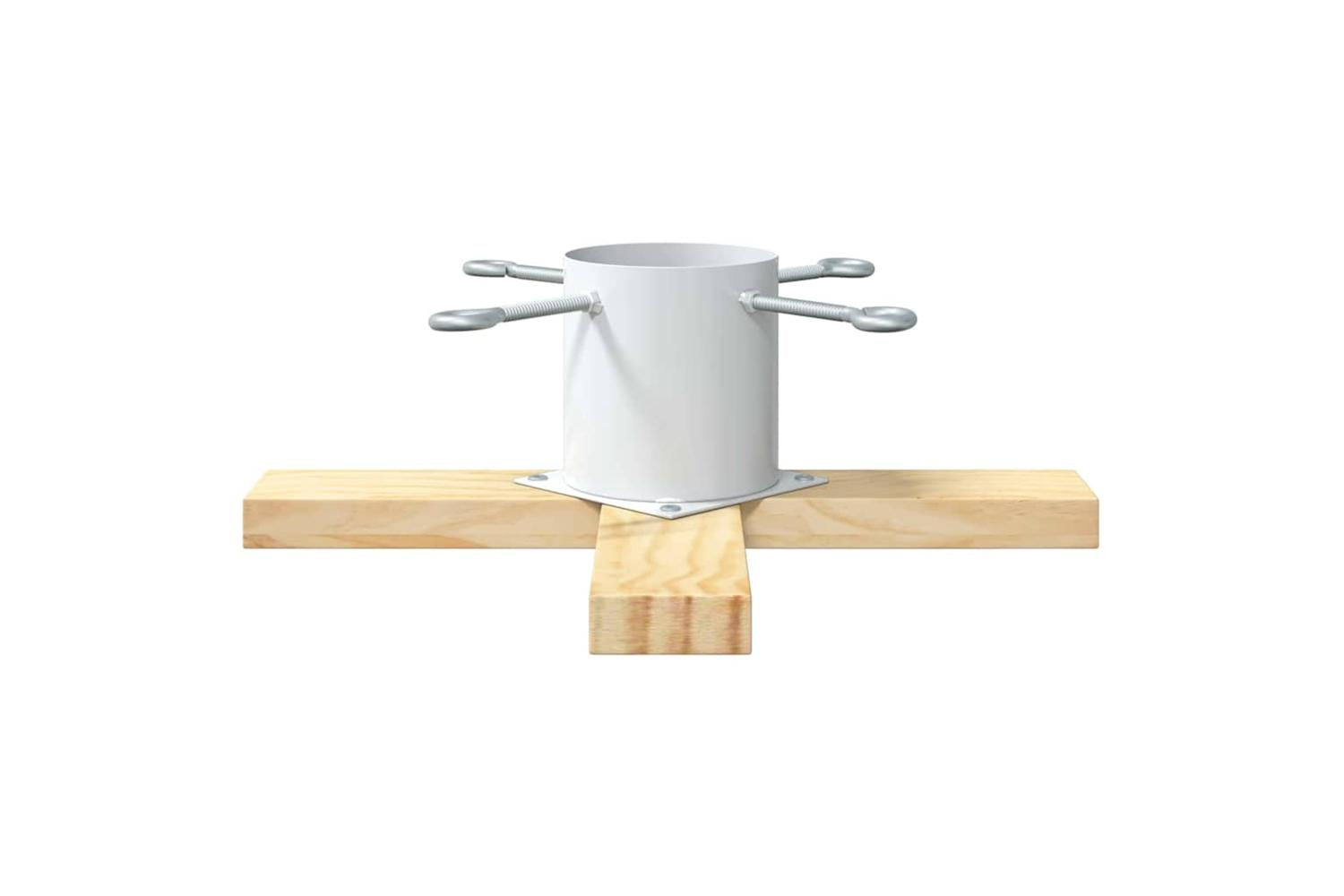 Vidaxl Christmas Tree Stand 173 White 50 X 50 X 16 Cm Solid Pine Wood-5