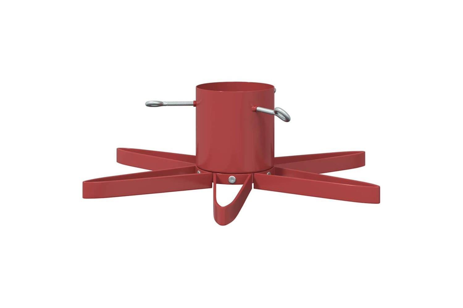 Vidaxl Christmas Tree Stand 173 Red 49 X 49 X 155 Cm Steel