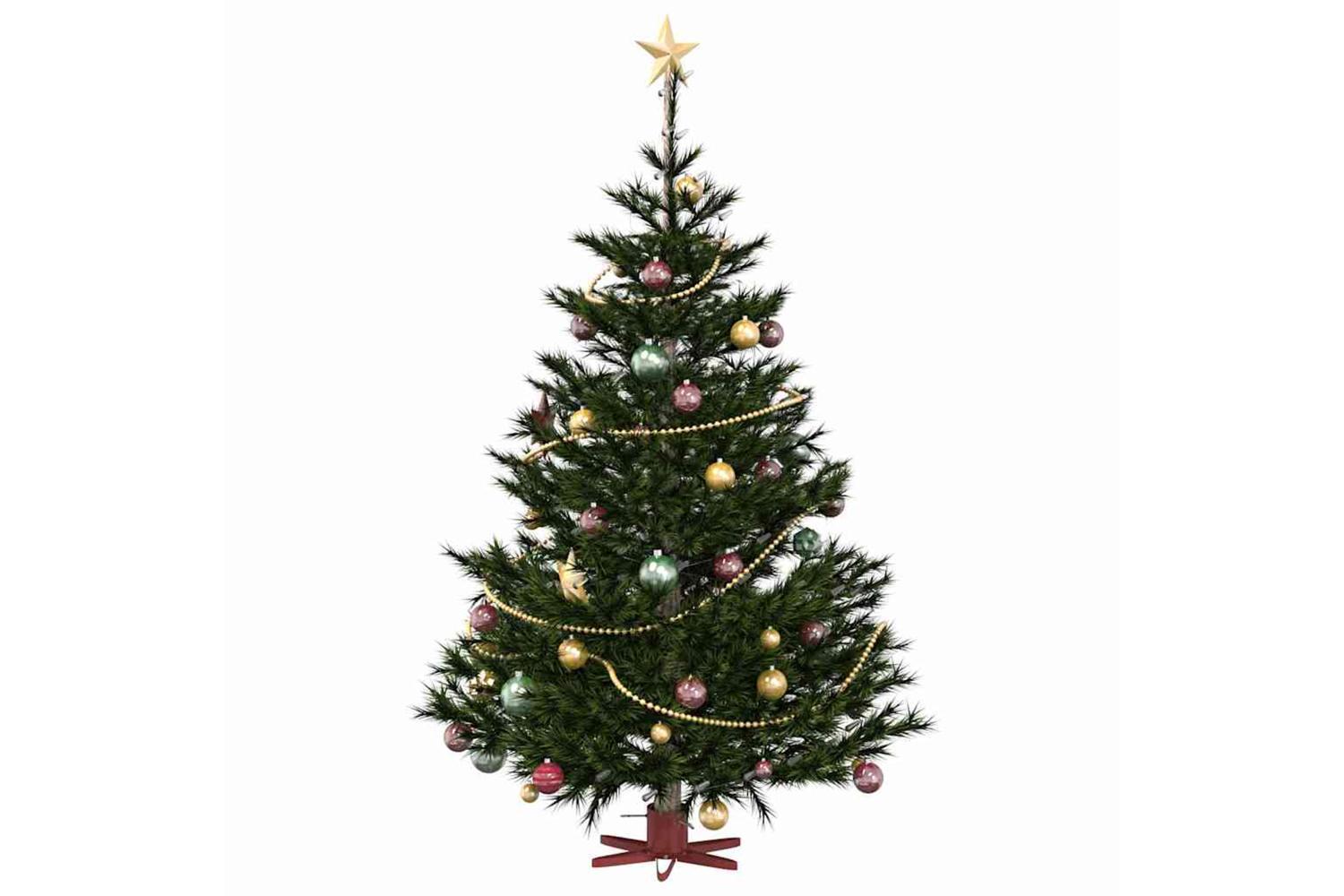 Vidaxl Christmas Tree Stand 173 Red 49 X 49 X 155 Cm Steel-3