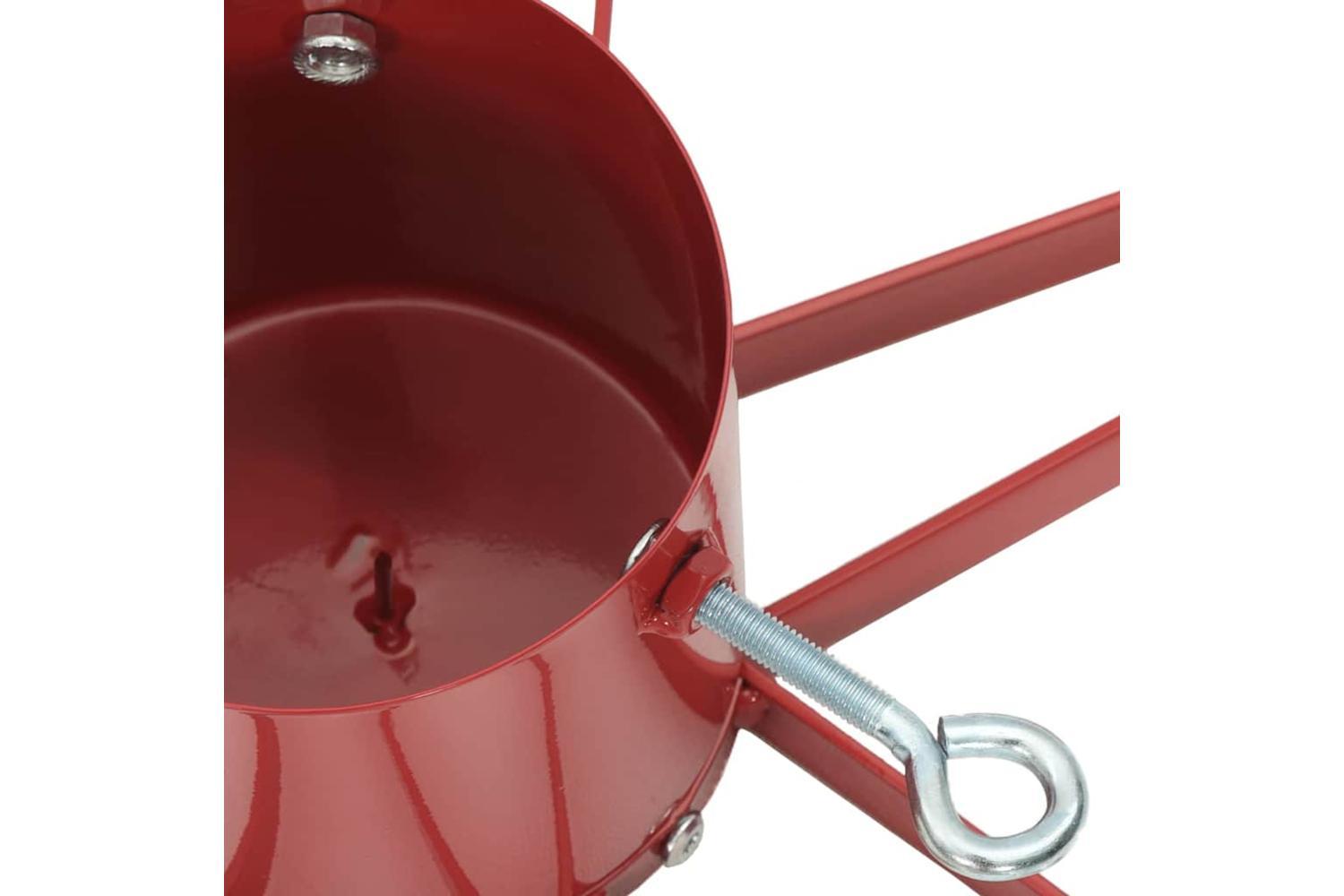 Vidaxl Christmas Tree Stand 173 Red 49 X 49 X 155 Cm Steel-8