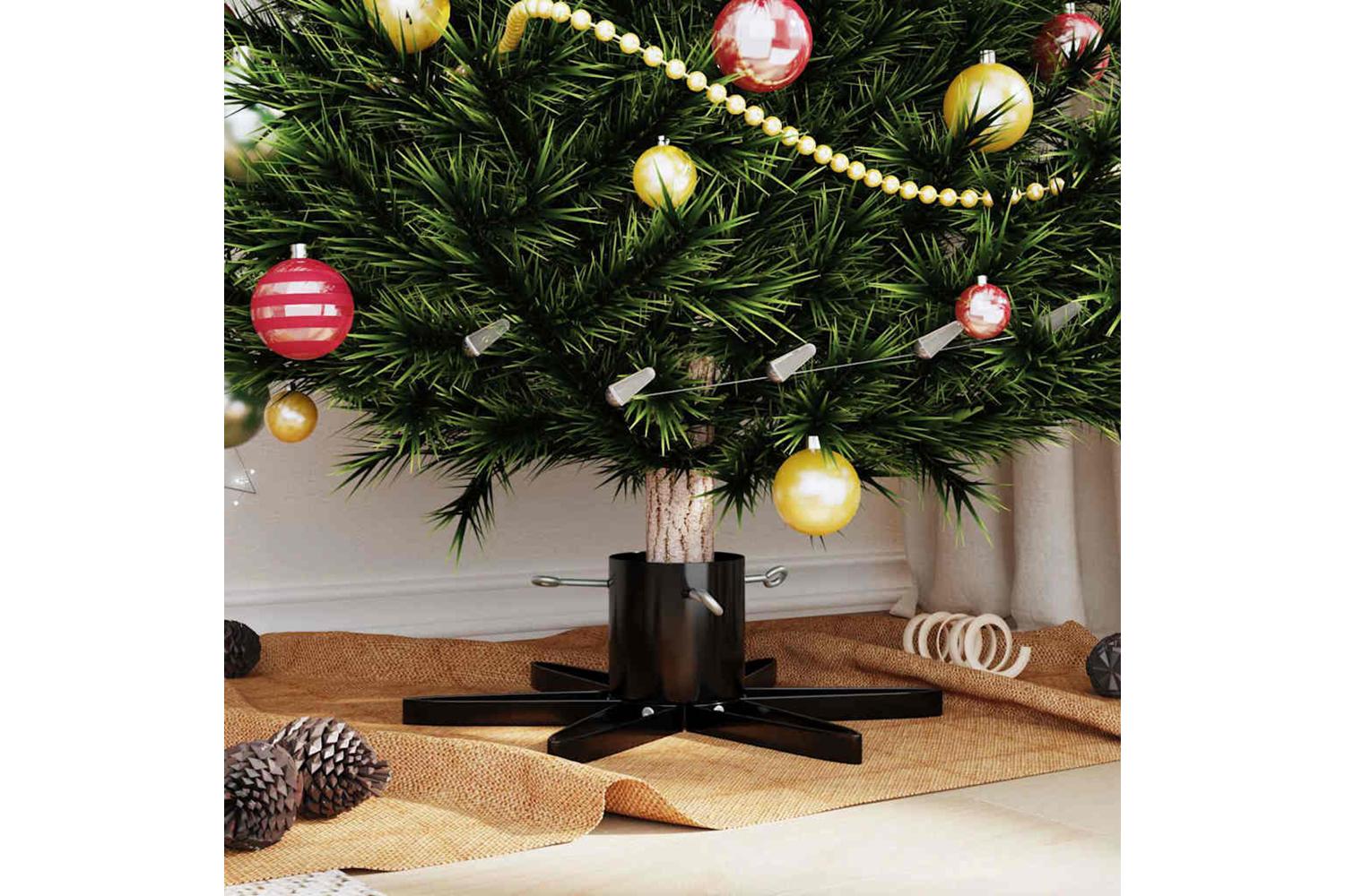Vidaxl Christmas Tree Stand 173 Black 49 X 49 X 155 Cm Steel-4