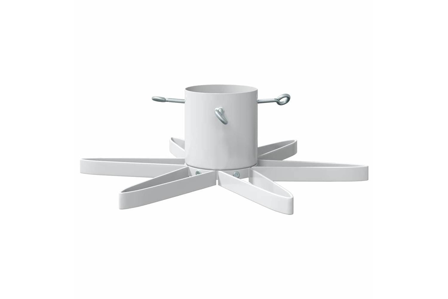 Vidaxl Christmas Tree Stand 173 White 49 X 49 X 155 Cm Steel-5