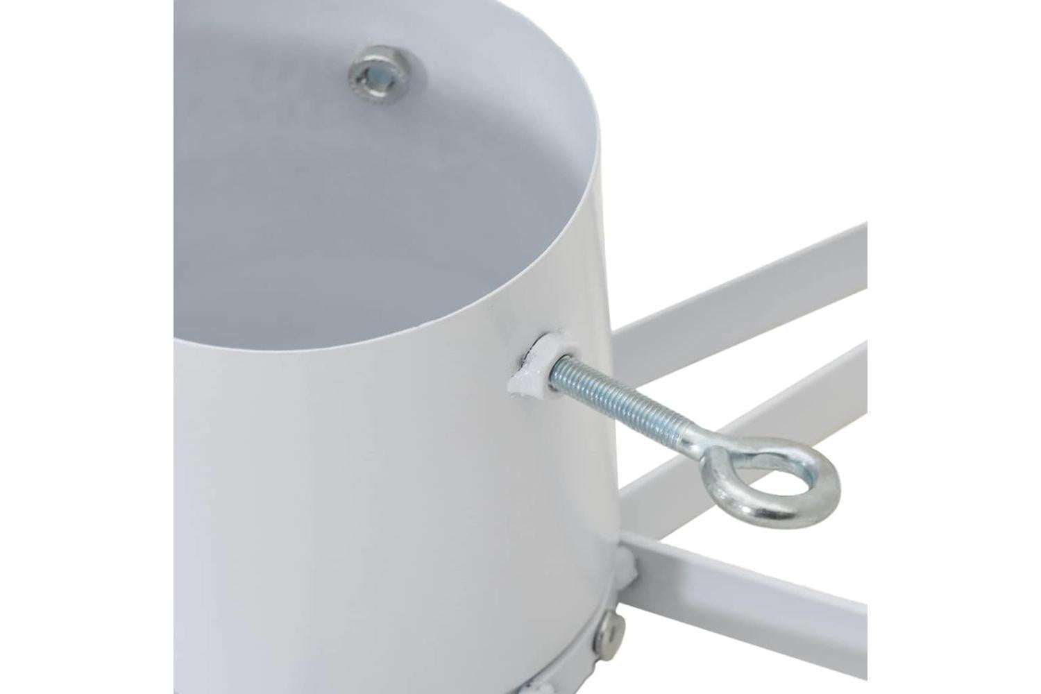Vidaxl Christmas Tree Stand 173 White 49 X 49 X 155 Cm Steel-8