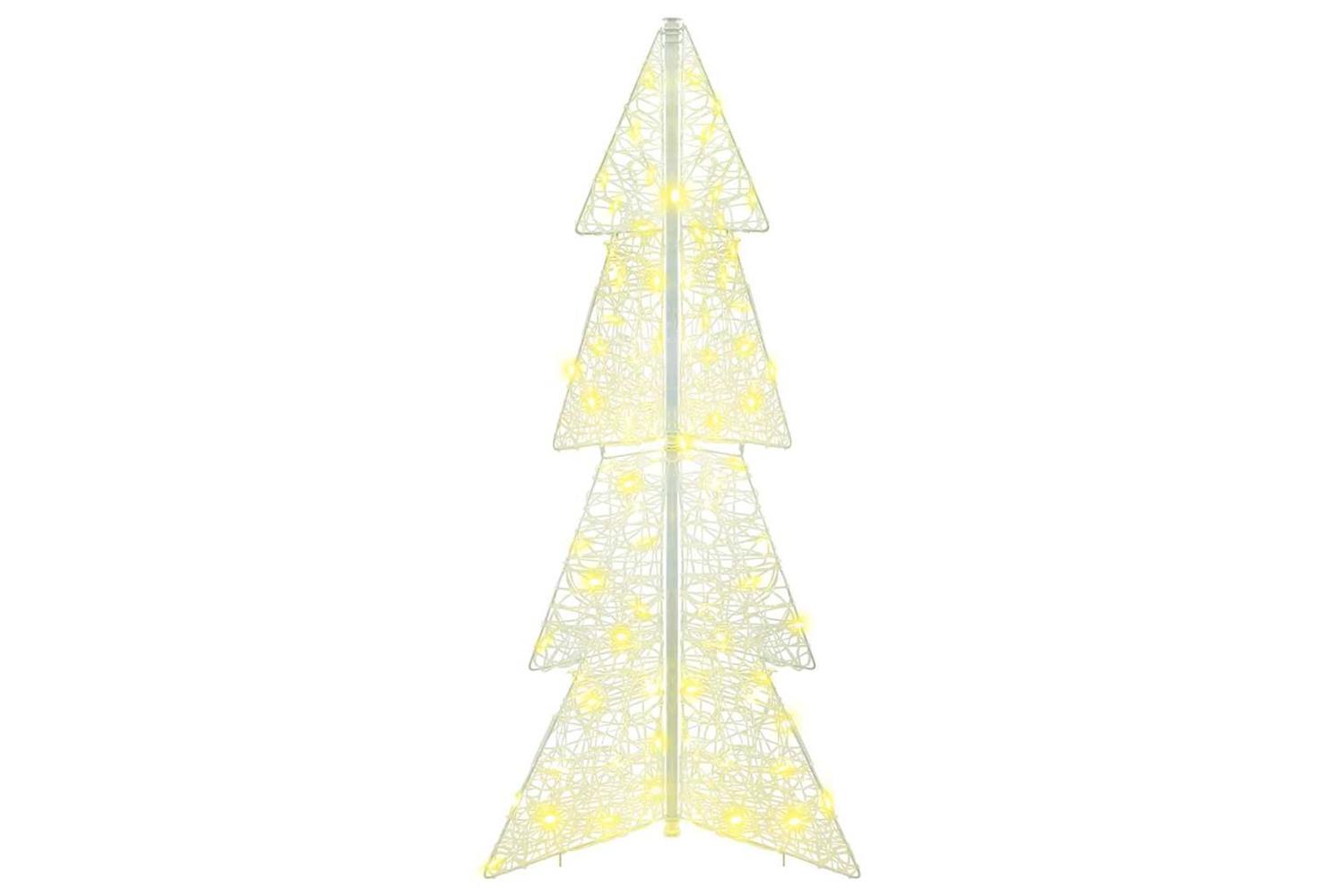 Vidaxl Christmas Tree With 100 Leds Warm White 120 Cm Acrylic-2