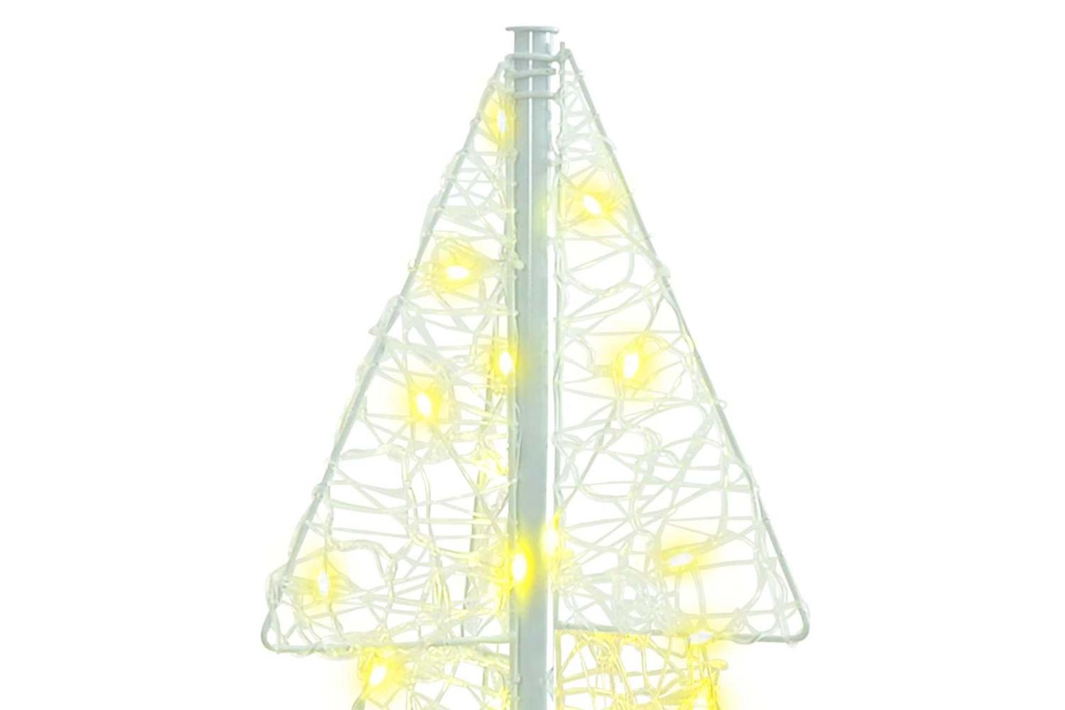 Vidaxl Christmas Tree With 100 Leds Warm White 120 Cm Acrylic-4
