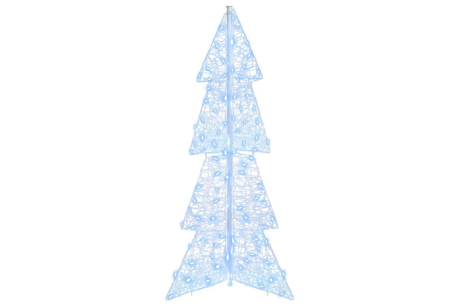 Vidaxl Christmas Tree With 100 Leds Cold White 120 Cm Acrylic-2