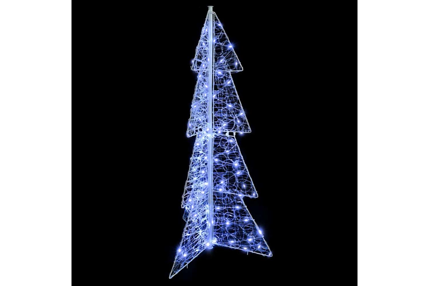 Vidaxl Christmas Tree With 100 Leds Cold White 120 Cm Acrylic-3