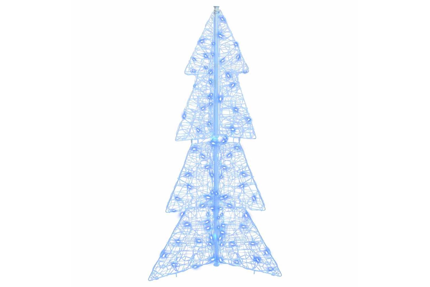 Vidaxl Christmas Tree With 100 Leds Blue 120 Cm Acrylic-2