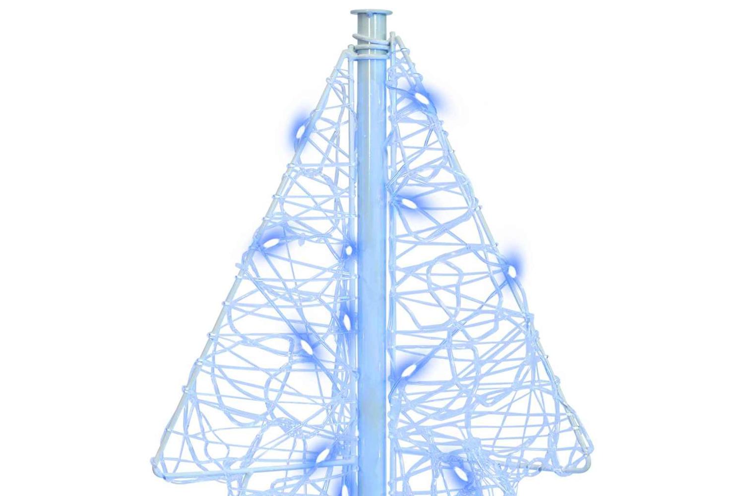 Vidaxl Christmas Tree With 100 Leds Blue 120 Cm Acrylic-4
