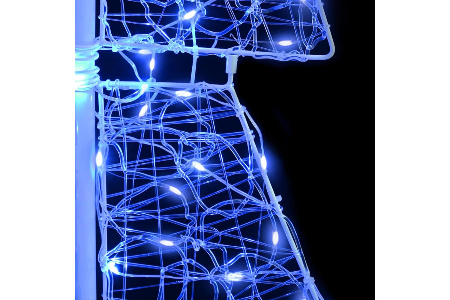 Vidaxl Christmas Tree With 100 Leds Blue 120 Cm Acrylic-5