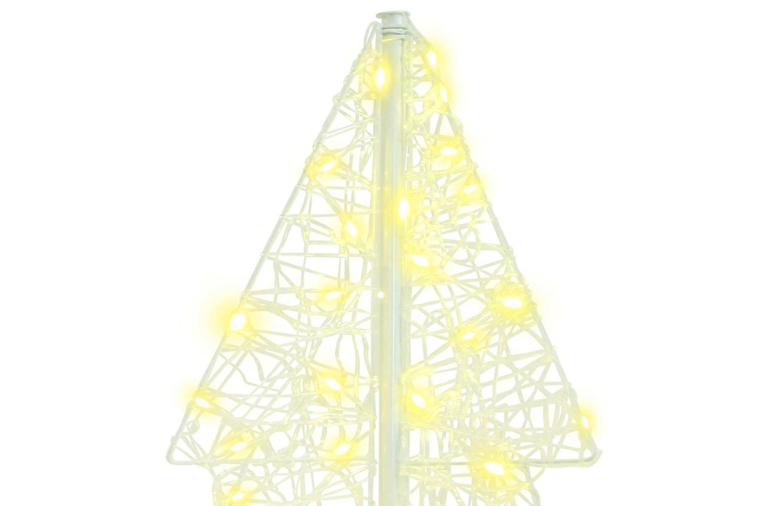 Vidaxl Christmas Tree With 160 Leds Warm White 150 Cm Acrylic-4