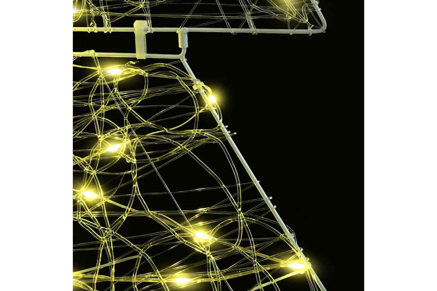 Vidaxl Christmas Tree With 160 Leds Warm White 150 Cm Acrylic-5
