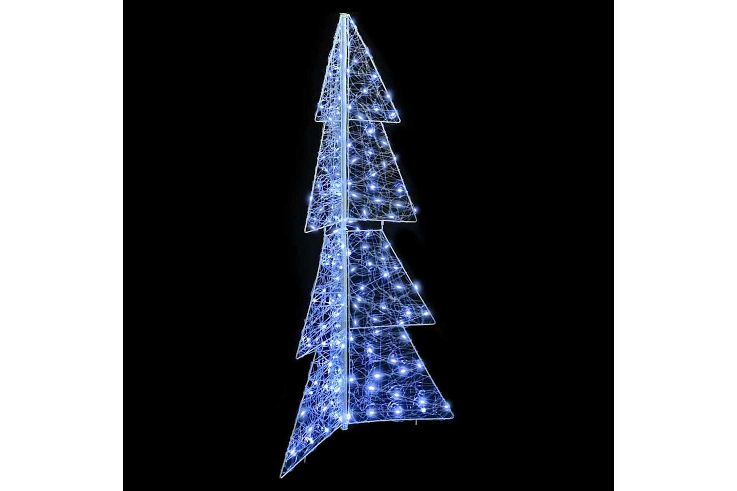 Vidaxl Christmas Tree With 160 Leds Cold White 150 Cm Acrylic-3