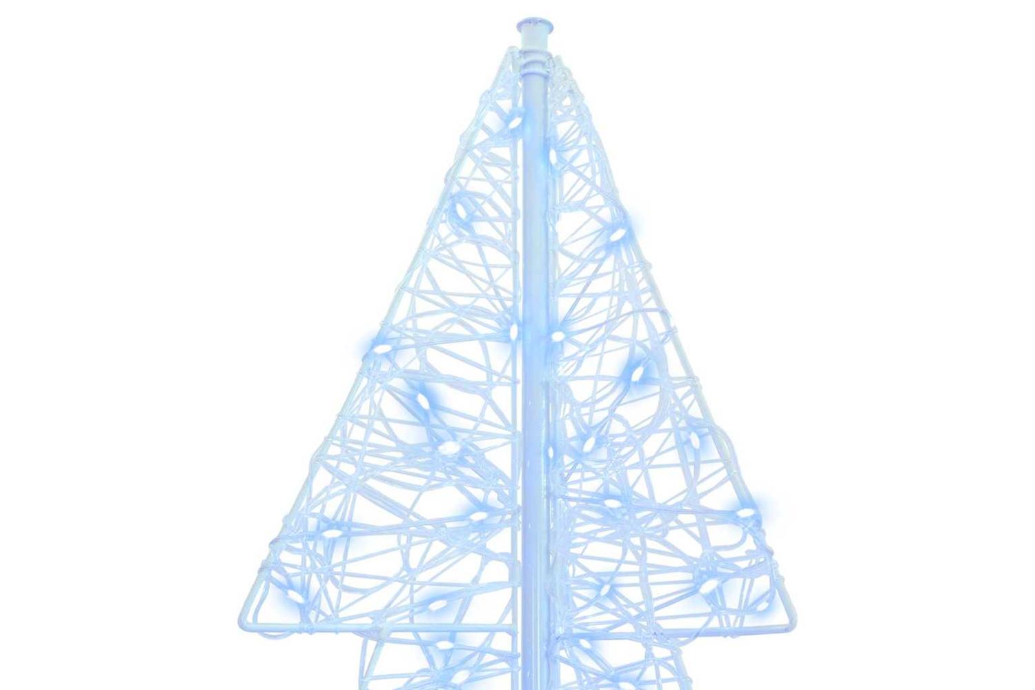 Vidaxl Christmas Tree With 160 Leds Cold White 150 Cm Acrylic-4
