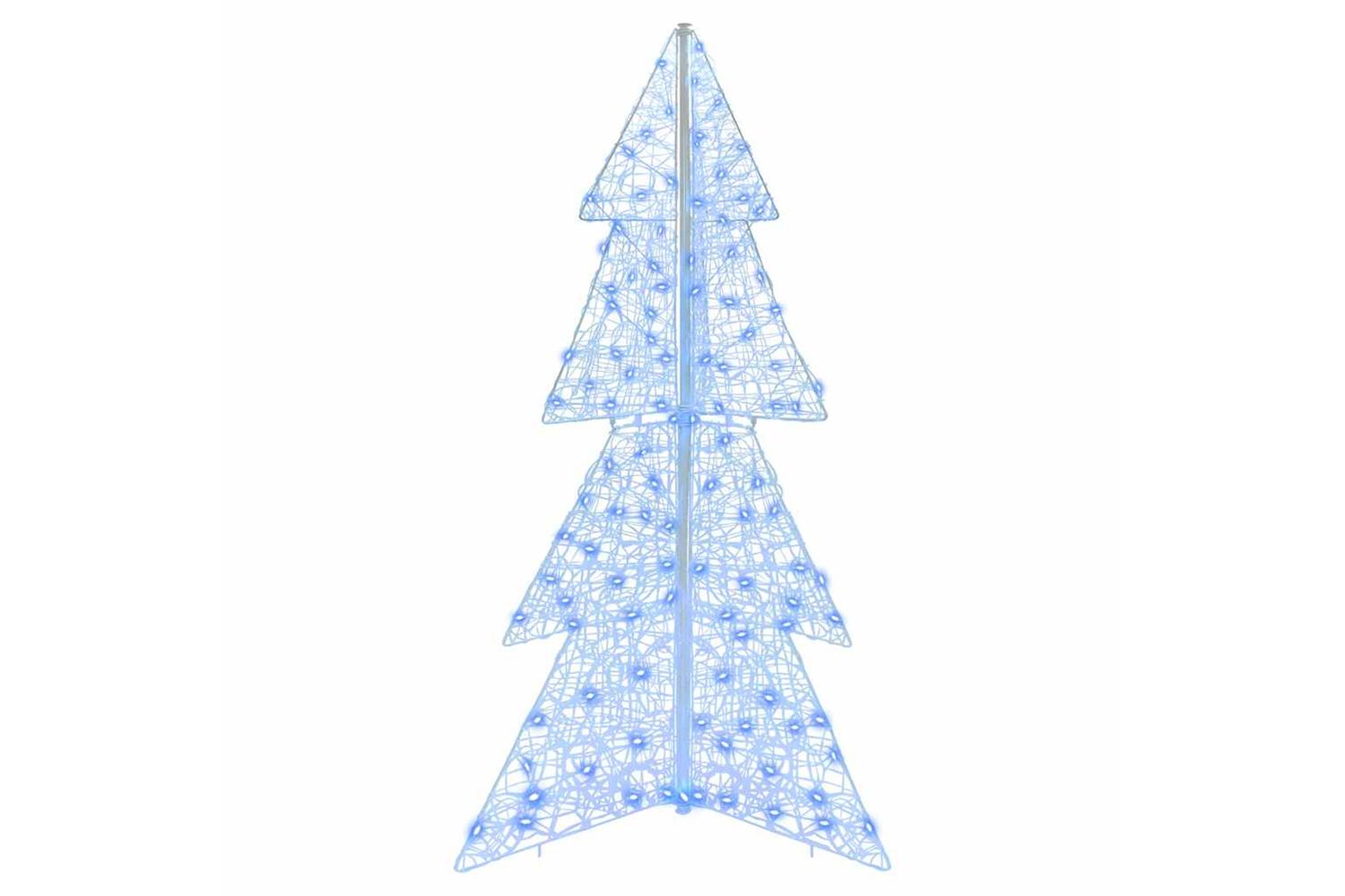 Vidaxl Christmas Tree With 160 Leds Blue 150 Cm Acrylic-2