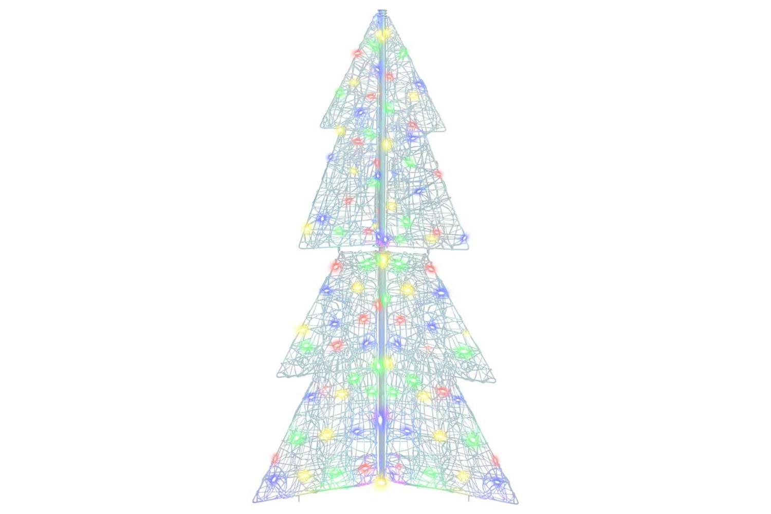 Vidaxl Christmas Tree With 160 Leds Multicolour 150 Cm Acrylic-2