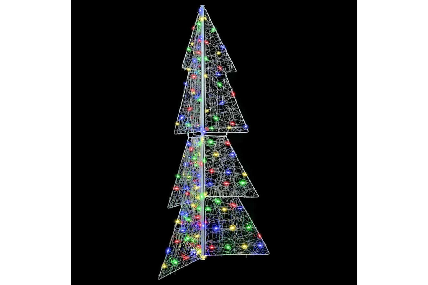 Vidaxl Christmas Tree With 160 Leds Multicolour 150 Cm Acrylic-3