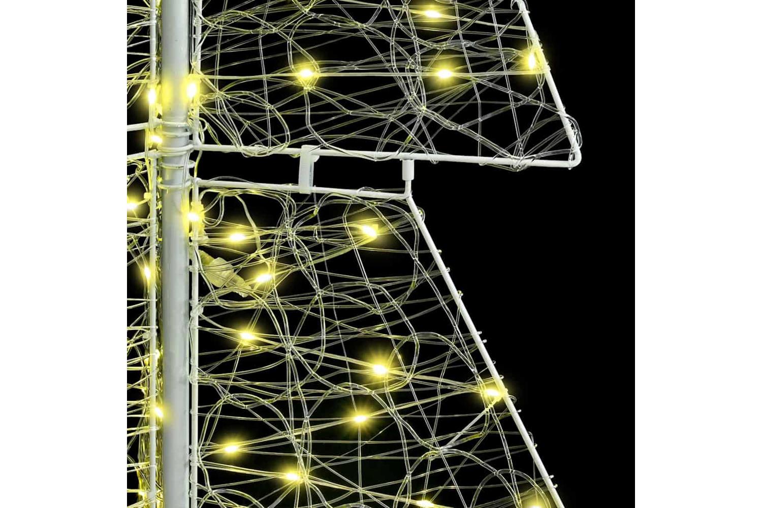 Vidaxl Christmas Tree With 240 Leds Warm White 180 Cm Acrylic-5