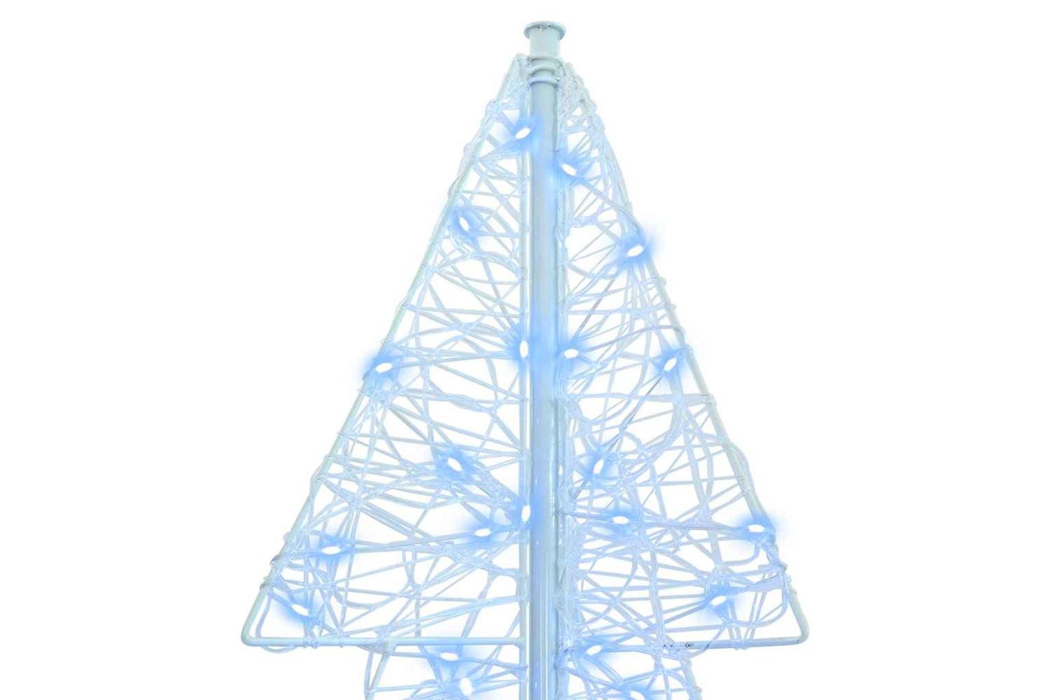Vidaxl Christmas Tree With 240 Leds Cold White 180 Cm Acrylic-4