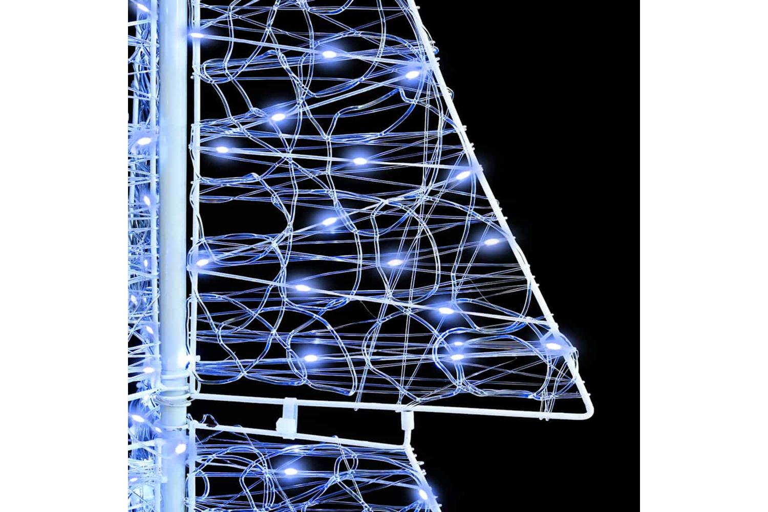Vidaxl Christmas Tree With 240 Leds Cold White 180 Cm Acrylic-5