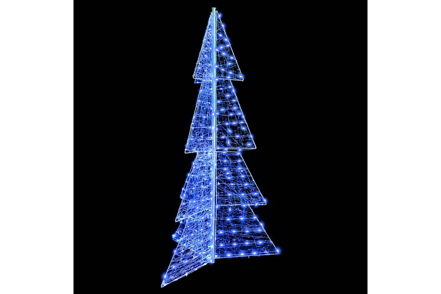 Vidaxl Christmas Tree With 240 Leds Blue 180 Cm Acrylic-3