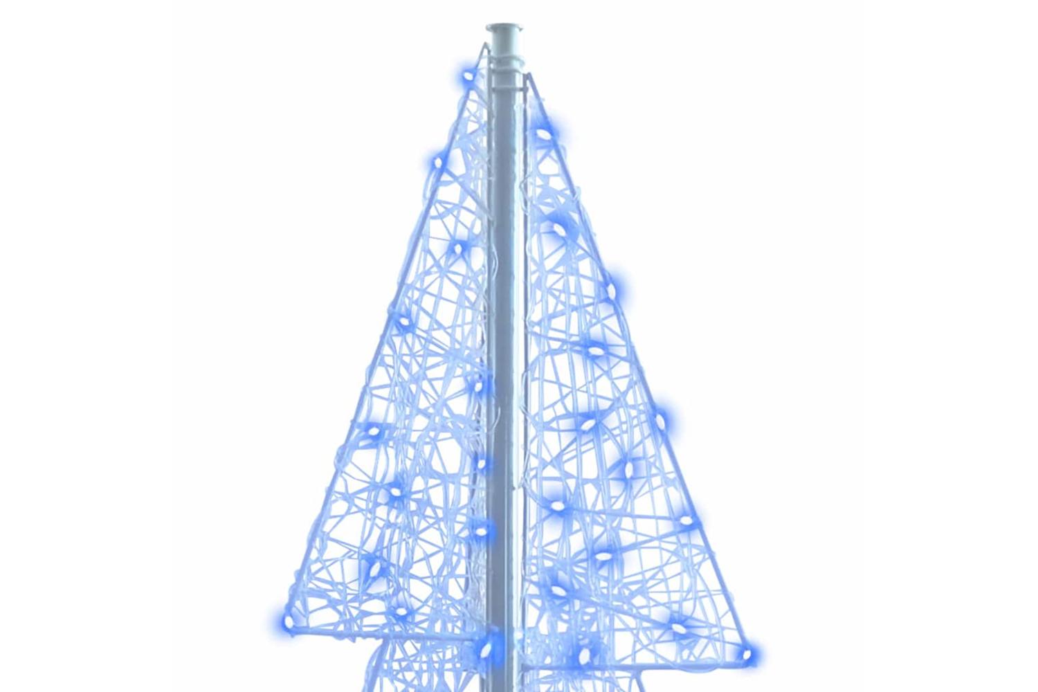 Vidaxl Christmas Tree With 240 Leds Blue 180 Cm Acrylic-4