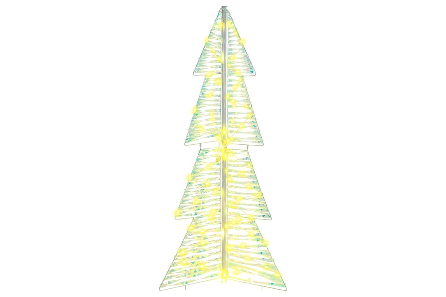 Vidaxl Christmas Tree With 100 Leds Warm White 120 Cm Pet-2