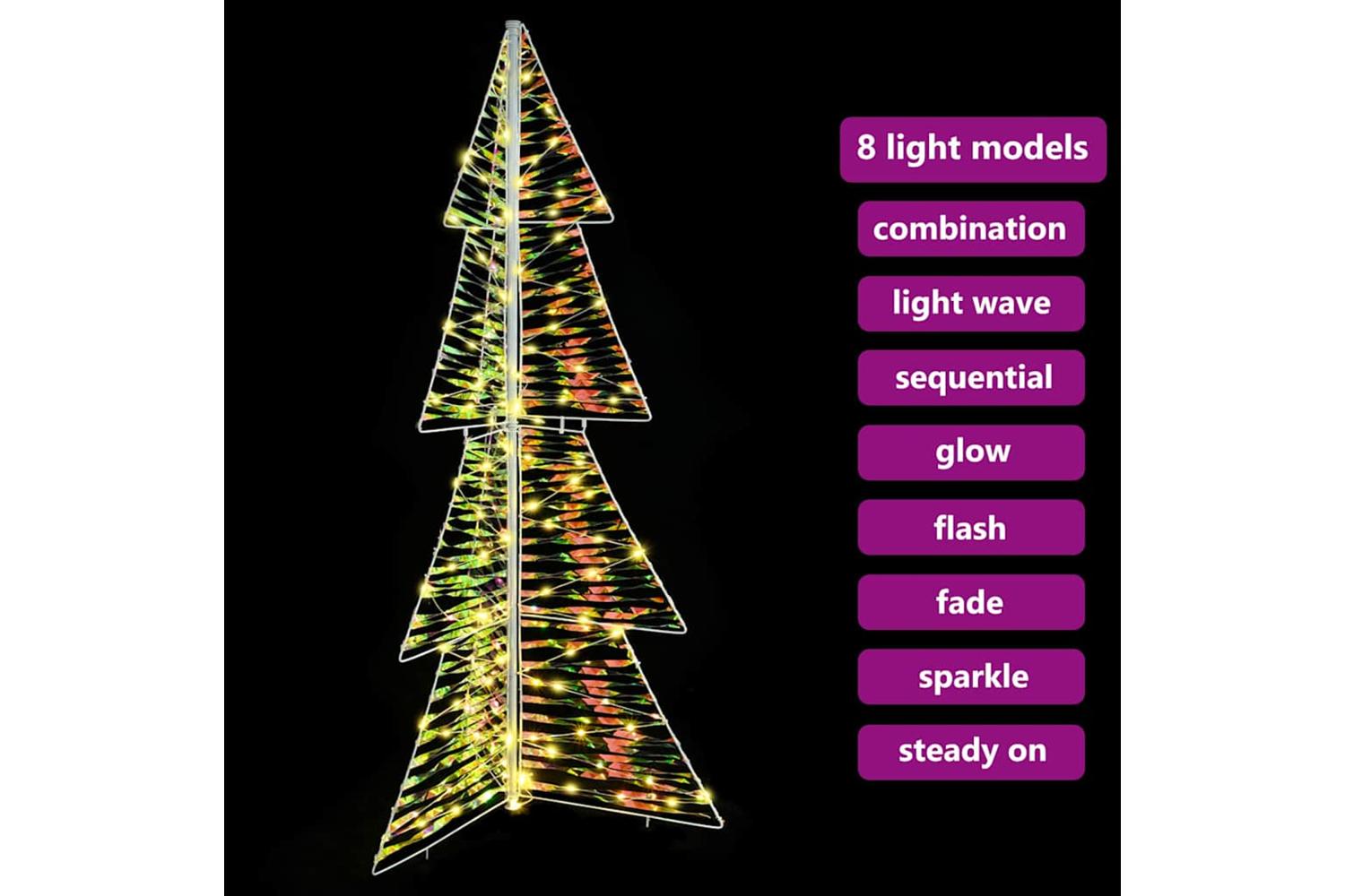 Vidaxl Christmas Tree With 160 Leds Warm White 150 Cm Pet-7