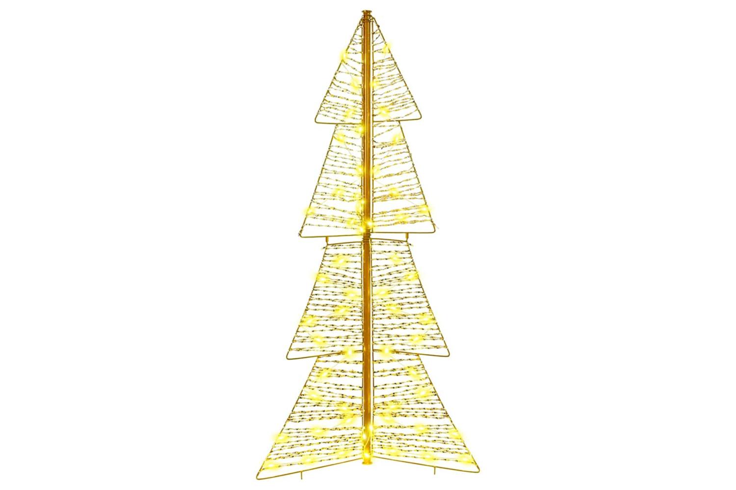 Vidaxl Christmas Tree With 100 Leds Warm White 120 Cm Pet-2