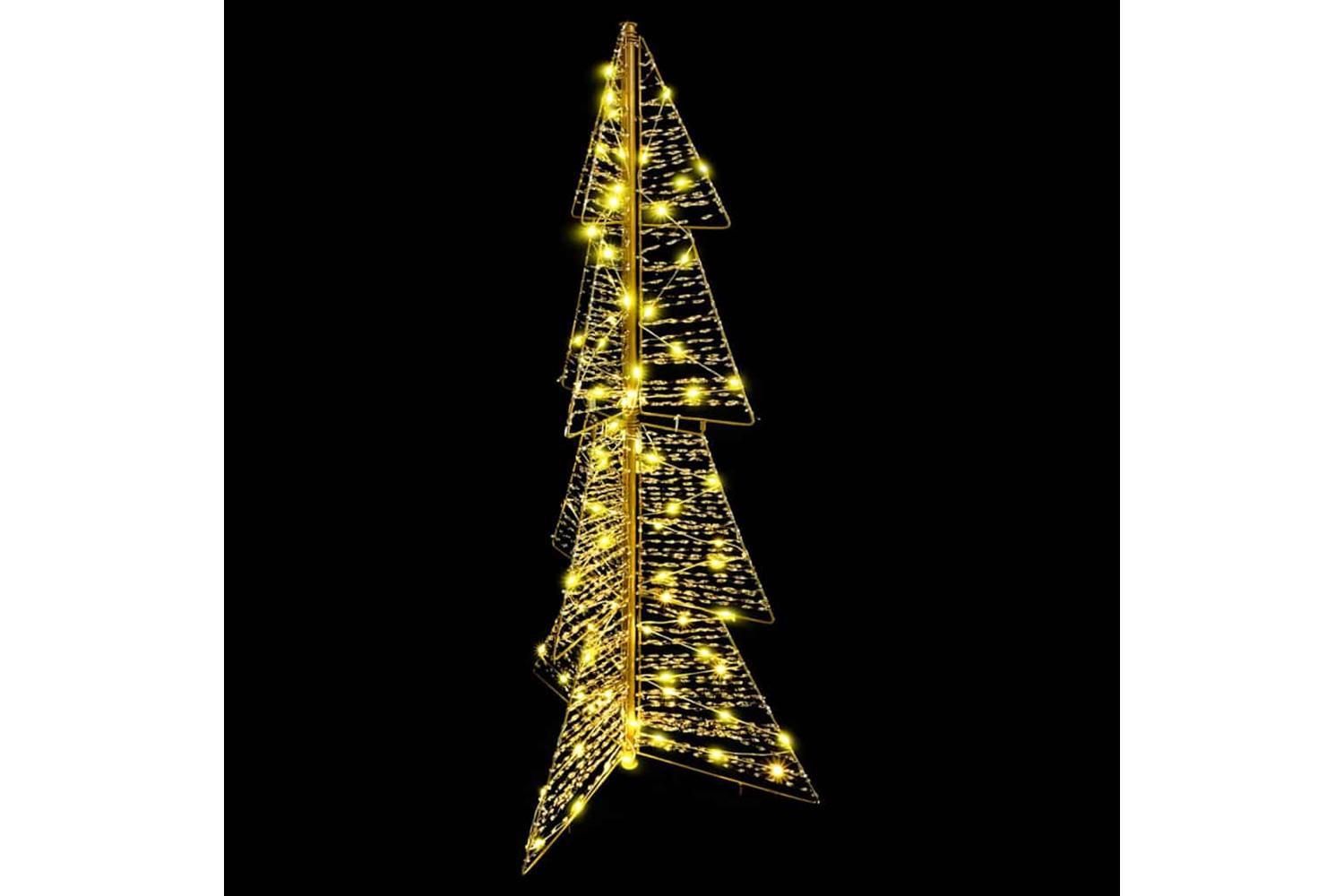 Vidaxl Christmas Tree With 100 Leds Warm White 120 Cm Pet-3