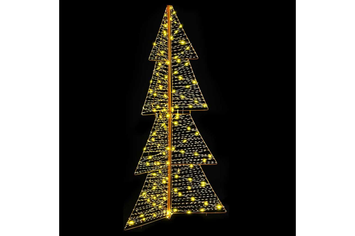 Vidaxl Christmas Tree With 160 Leds Warm White 150 Cm Pet-3