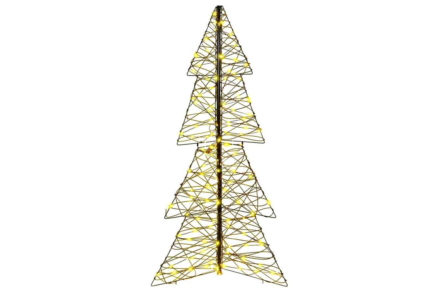 Vidaxl Christmas Tree With 160 Leds Warm White 150 Cm Rattan-2