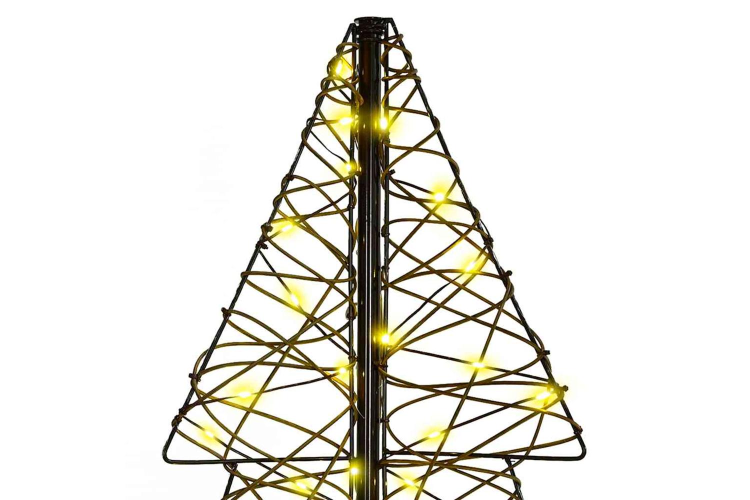 Vidaxl Christmas Tree With 160 Leds Warm White 150 Cm Rattan-4