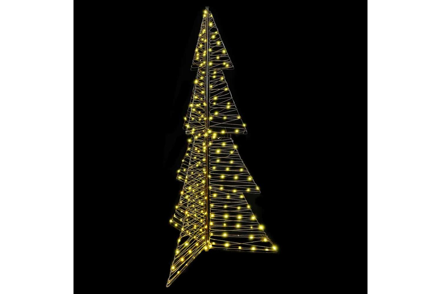 Vidaxl Christmas Tree With 240 Leds Warm White 180 Cm Rattan-3