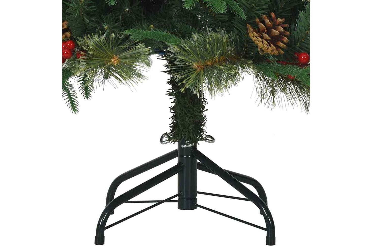 Vidaxl Artificial Hinged Christmas Tree Green 150 Cm Pvc Pe And Steel-6
