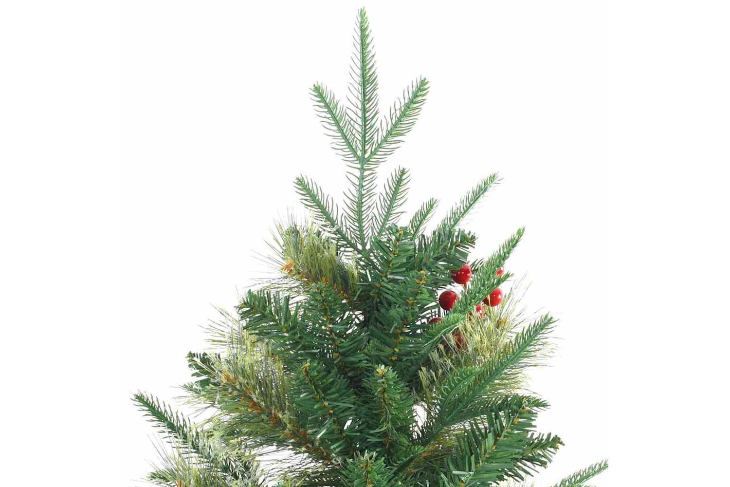 Vidaxl Artificial Hinged Christmas Tree Green 240 Cm Pvc Pe And Steel-4