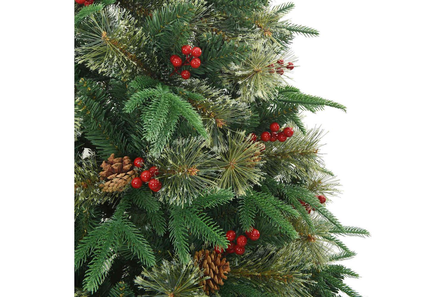 Vidaxl Artificial Hinged Christmas Tree Green 240 Cm Pvc Pe And Steel-5