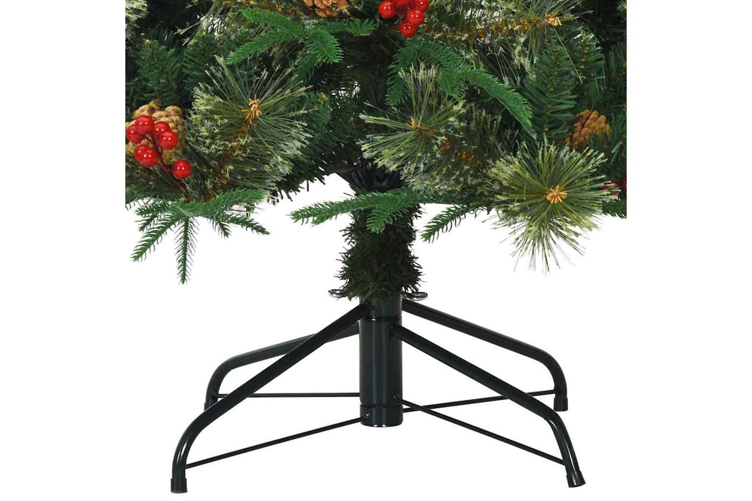 Vidaxl Artificial Hinged Christmas Tree Green 240 Cm Pvc Pe And Steel-6