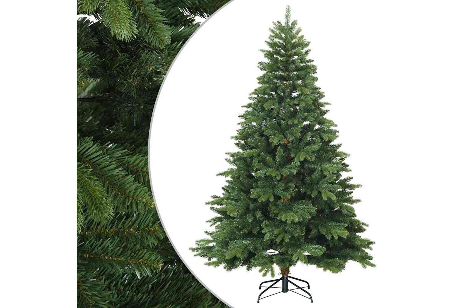 Vidaxl Artificial Hinged Christmas Tree Green 210 Cm Pvc Pe And Steel