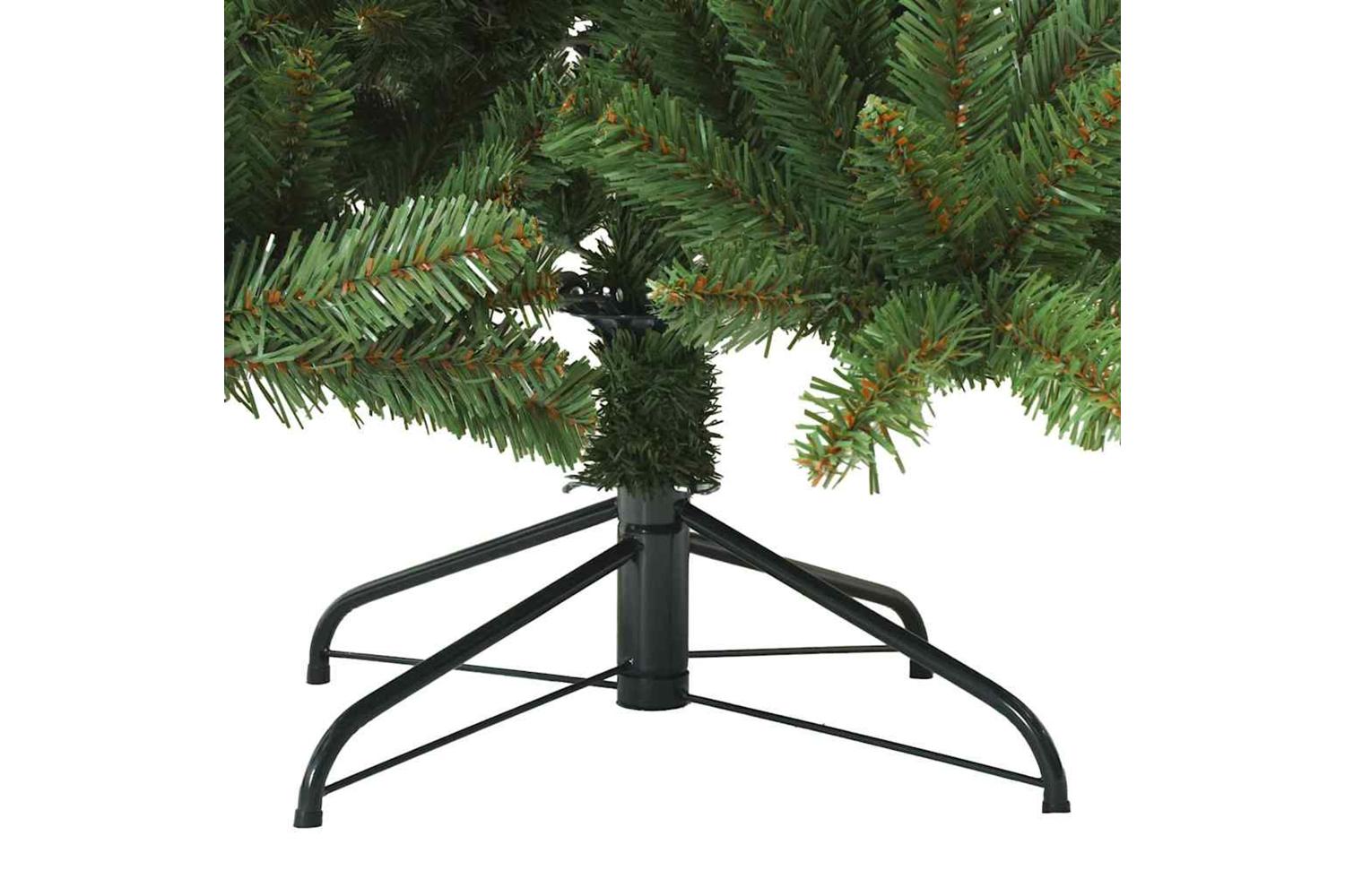 Vidaxl Artificial Hinged Christmas Tree Green 210 Cm Pvc Steel-6