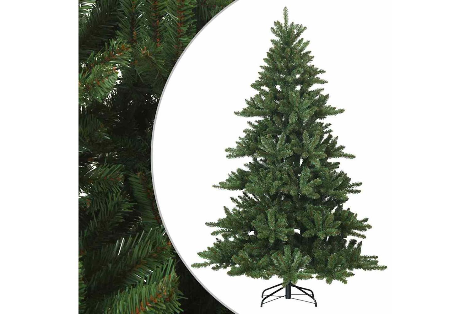 Vidaxl Artificial Hinged Christmas Tree Green 240 Cm Pvc Steel