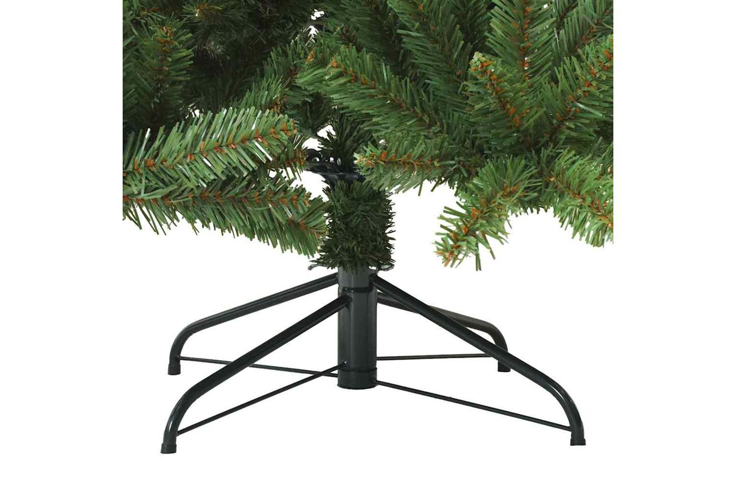 Vidaxl Artificial Hinged Christmas Tree Green 240 Cm Pvc Steel-6