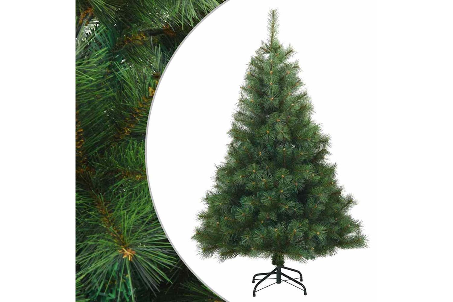 Vidaxl Artificial Hinged Christmas Tree Green 120 Cm Pvc Steel