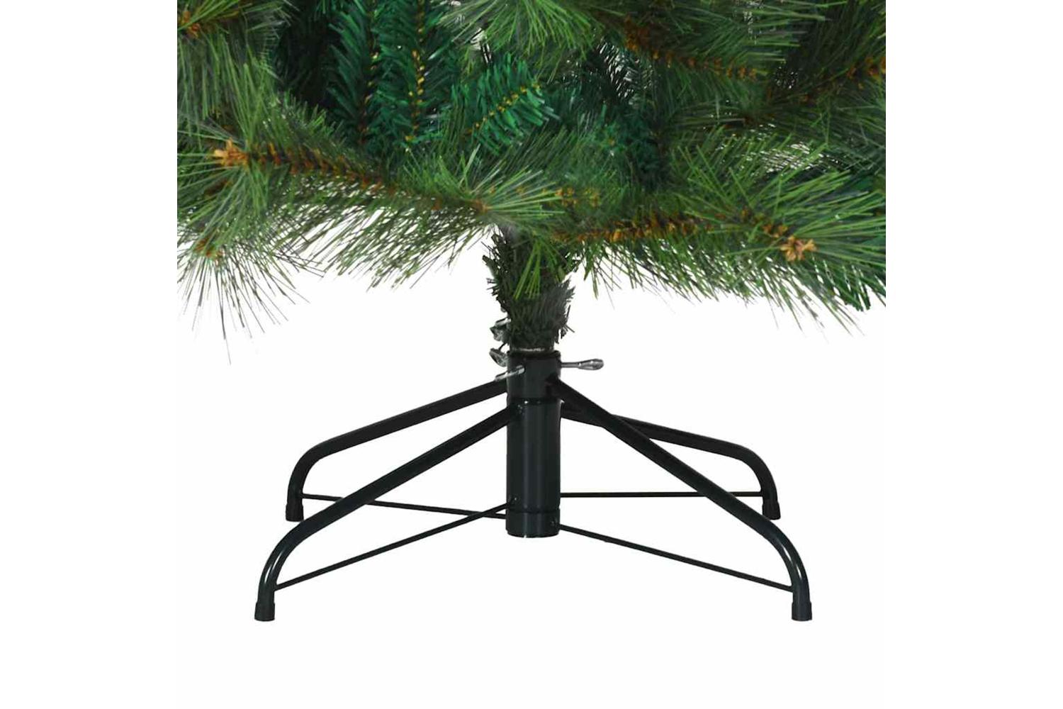 Vidaxl Artificial Hinged Christmas Tree Green 180 Cm Pvc Steel-6