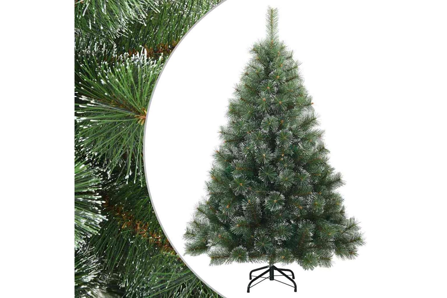 Vidaxl Artificial Hinged Christmas Tree Snow Flocked White 150 Cm-2