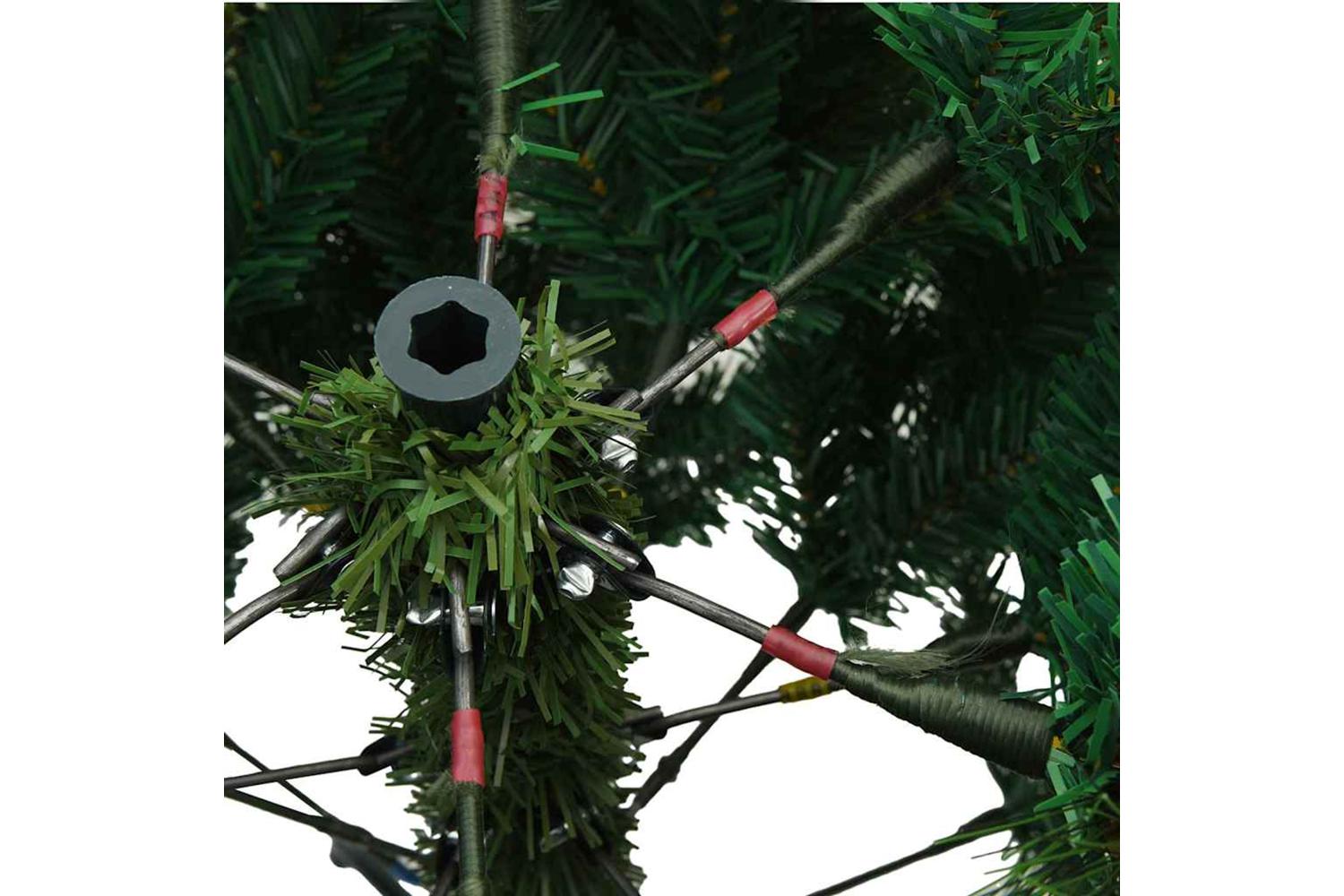 Vidaxl Artificial Hinged Christmas Tree Snow Flocked White 180 Cm-7