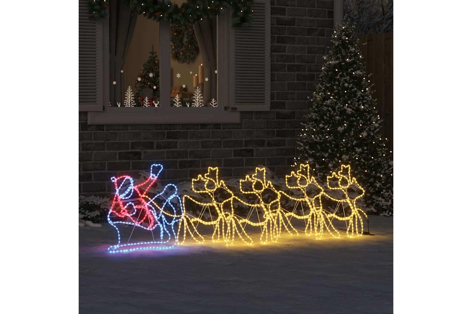 Vidaxl Christmas Decoration With 1224 Leds Multicolour 69 X 79 Cm Pvc-3